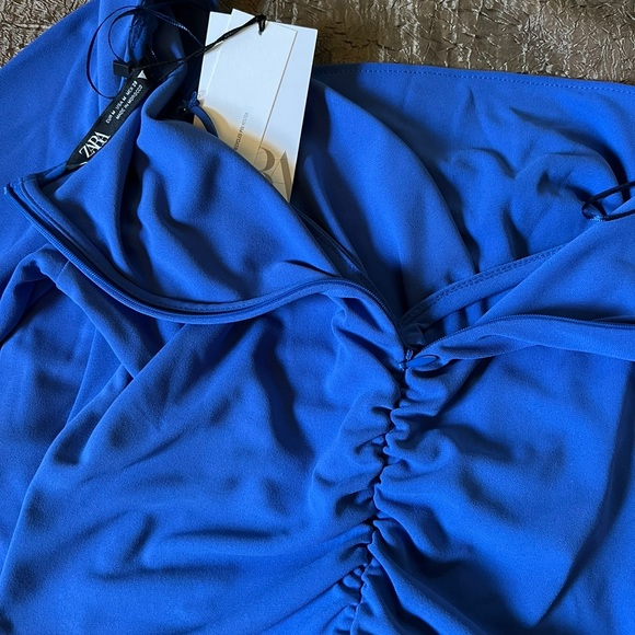 ZARA DRAPED DRESS - Picture 9 of 10